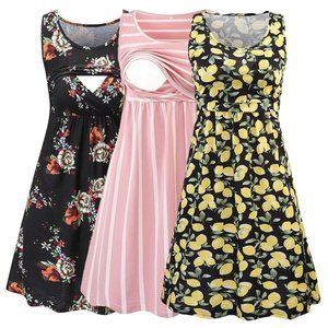 Set of 3 Nursing Dresses size Medium (runs small)